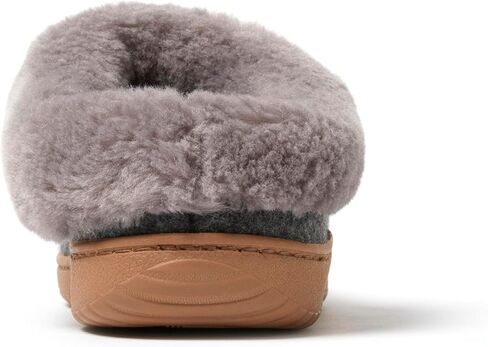 Dearfoams Women's Atley Indoor Outdoor House Shoe Fuzzy Memeory Foam Clog Slipper in Saudi Arabia