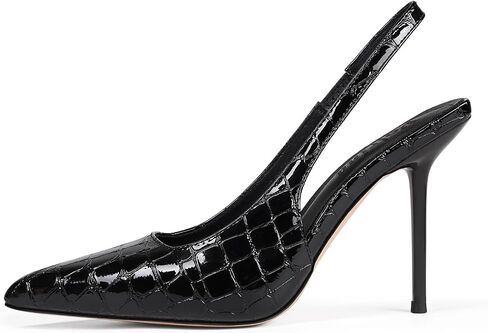 Pointed Toe Slingback Heels for Women High Stiletto Pumps Comfortable Closed Toe Backless Dress Shoes in Saudi Arabia
