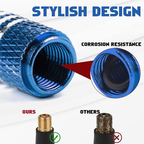 Xotic Tech Tyre Valve Caps 4 Pack Set Anodized Minodized Tyre Valve Cap Cap ، أغطية جذع عالمي مقاوم للهواء المقاوم للتآكل (أسود الإصبع الأوسط) in Saudi Arabia