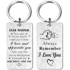 Jzxwan Pawpaw Gifts Keychain, I Love You Pawpaw Gifts, Appreciate Pawpaw Birthday Gifts Fathers Day Key Chain, Pawpaw Xmas Present in Saudi Arabia