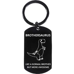 Funny Brother Gifts Brothersaurus Keychain Brother Gifts From Brother Sister Awesome Brother Birthday Gifts