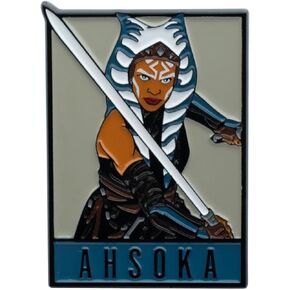 Star Wars Ahsoka Card Pin : Officially Licensed Lucasfilm Disney+ Enamel Lapel Pin, 4 cm x 2.8 cm