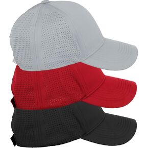 Daxton Air Cool Tech Hat Ventilated Micro Holes Structured High Profile Baseball Cap Multi 3 Pack