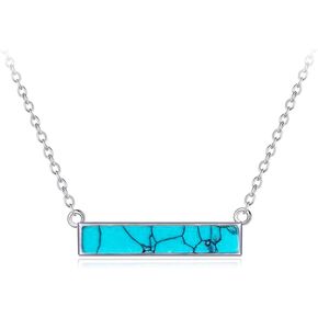BG&WLing Turquoise Necklaces for Women Bar Choker Necklace Dainty Western Jewelry Gifts for Women Girls