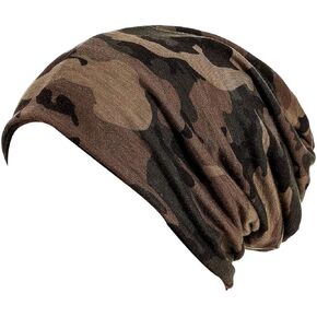 DancMolly Print Flower Cap Cancer Hats Beanie Stretch Casual Turbans for Women