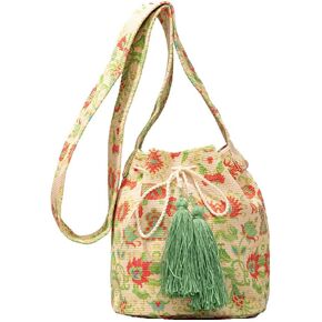 The Bucket Bags for Women, Mini Canvas Bucket Bag Purses Drawstring Closure Crossbody Handbags Hobo Bag