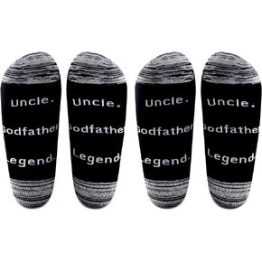 LEVLO Godfather Uncle Socks Godfather Gifts Uncle Godfather Legend from Godchild Baptism Christening Gift