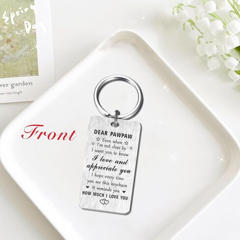 Jzxwan Pawpaw Gifts Keychain, I Love You Pawpaw Gifts, Appreciate Pawpaw Birthday Gifts Fathers Day Key Chain, Pawpaw Xmas Present in Saudi Arabia