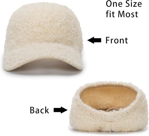 قبعة شتوية عالية على شكل ذيل حصان - قبعات من صوف الخروف قبعة صغيرة وقبعات جولف للتنس للنساء in Kuwait