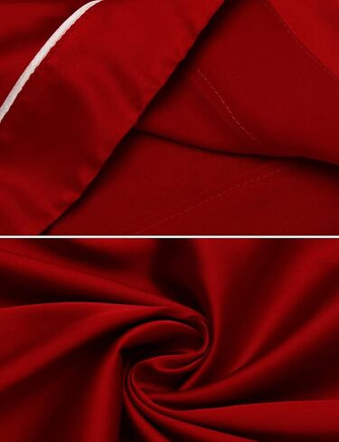 طقم بيجامة حريمي من الساتان والحرير من Crocon مكون من قطعتين طقم بيجاما ملابس نوم قطعتين ملابس نوم بأكمام طويلة وزر سفلي طقم Pj in Kuwait