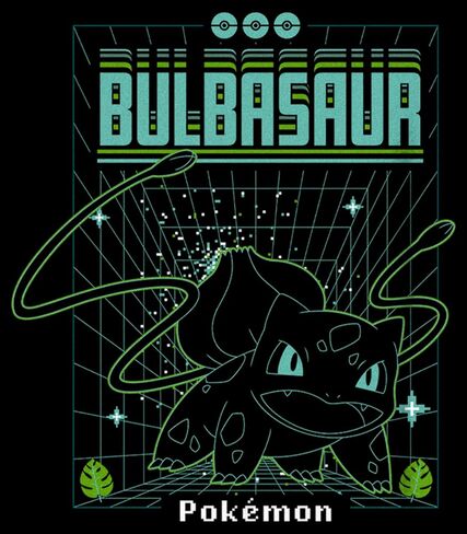 Pokemon Kids Bulbasaur Grid Boys Short Sleeve Tee Shirt in Saudi Arabia