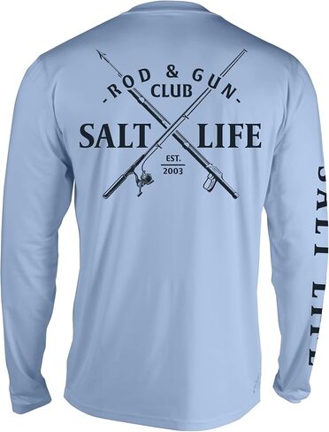 Salt Life Men's Rod and Gun Club Long Sleeve Lightweight Nanotex Performance Shirt in Saudi Arabia