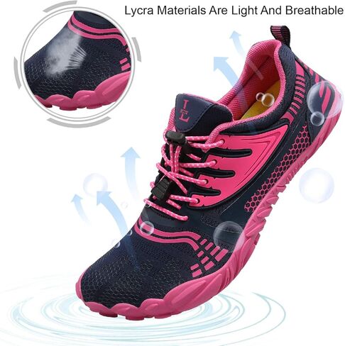 أحذية L-RUN الرياضية للمشي لمسافات طويلة على الماء، أحذية رياضية للشاطئ للسباحة عند أصابع القدم للنساء والرجال in Kuwait