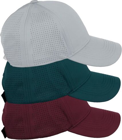 Daxton Air Cool Tech Hat Ventilated Micro Holes Structured High Profile Baseball Cap Multi 3 Pack in Saudi Arabia