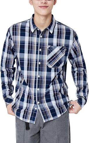 Semir Men Casual Long-Sleeved Striped Simple Button Down Shirt in Saudi Arabia