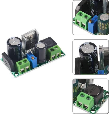 6pcs AC/DC to DC Step Down Buck Converter Voltage Regulator Power Supply Board 2A LM2596HV Converter Module in Saudi Arabia