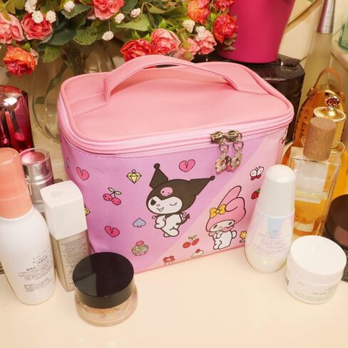 Kerr's Choice Kawaii Makeup Storage Box Cute Bunny Cosmetic Bag Kawaii Bunny Makeup Bag Cartoon Pencil Container in Kuwait