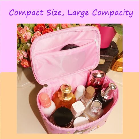 Kerr's Choice Kawaii Makeup Storage Box Cute Bunny Cosmetic Bag Kawaii Bunny Makeup Bag Cartoon Pencil Container in Kuwait