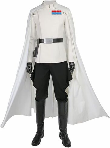 زي أورسون كرينيك للبالغين، بدلة المعركة، زي الضابط الإمبراطوري، عباءة بيضاء، مجموعة كاملة من ملابس الهالوين التنكرية in Kuwait