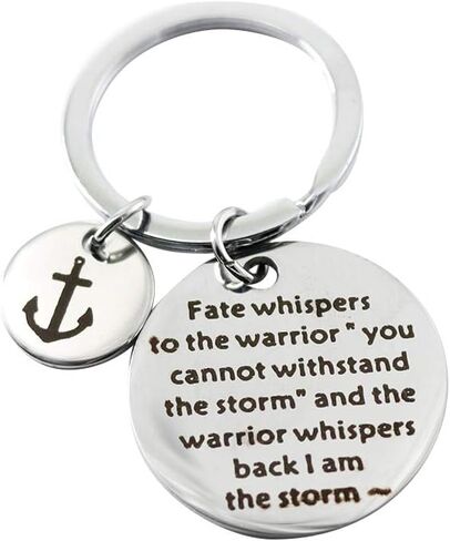 Hibetek Encouragement positive life Keychain Storm Keychain face difficulties Keychain in Saudi Arabia