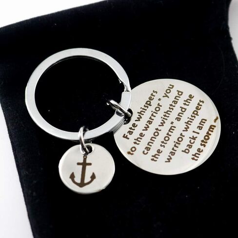 Hibetek Encouragement positive life Keychain Storm Keychain face difficulties Keychain in Saudi Arabia