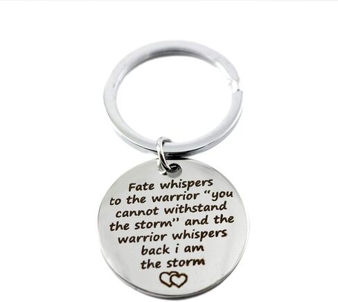 Hibetek Encouragement positive life Keychain Storm Keychain face difficulties Keychain in Saudi Arabia