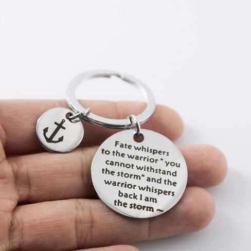 Hibetek Encouragement positive life Keychain Storm Keychain face difficulties Keychain in Saudi Arabia