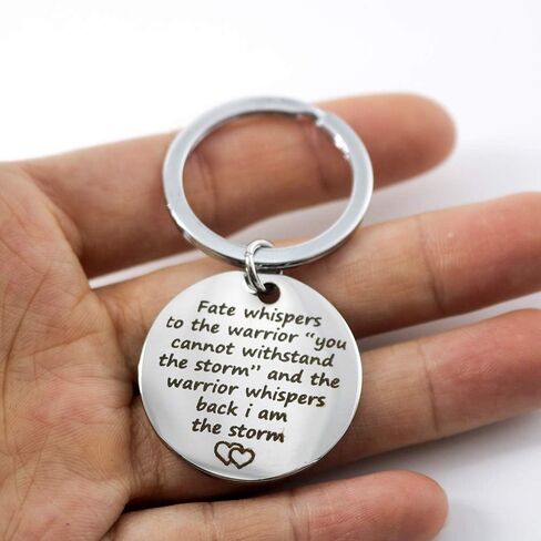 Hibetek Encouragement positive life Keychain Storm Keychain face difficulties Keychain in Saudi Arabia