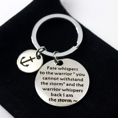 Hibetek Encouragement positive life Keychain Storm Keychain face difficulties Keychain in Saudi Arabia