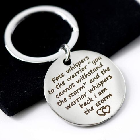 Hibetek Encouragement positive life Keychain Storm Keychain face difficulties Keychain in Saudi Arabia