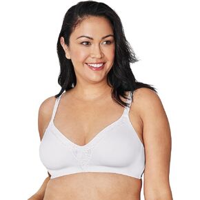 Playtex Women's Plus Size Secrets Ultra Soft ComfortFlex Fit Convertible Wirefree Bra Us4832