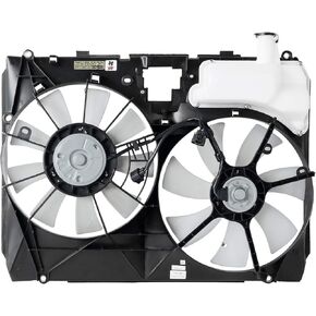 DNA MOTORING OEM-RF-0273 Factory Style Radiator Cooling Fan Assembly Cooling Efficiency Improved Direct Replacement [Compatible with 2004-2005 Sienna],Black