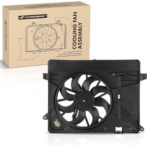 A-Premium Engine Radiator Cooling Fan Assembly Compatible with Select Buick & Chevrolet Models - Encore 2014-2021, Trax 2015-2021 - Replace# 95301357, 95322864