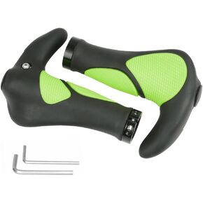 Bike Handlebar Grips,Ergonomic Design Double Lock On Bicycle Grips Widen Holding Rubber Bike Grips for MTB Bike Mountain Bike