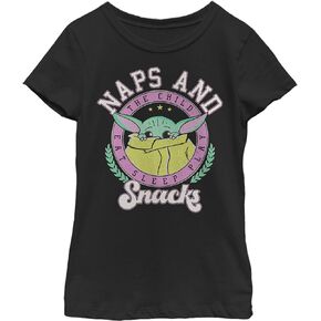 Girl's Star Wars Grogu Naps and Snacks T-Shirt