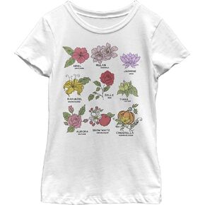 Disney Girl's Princess Flowers T-Shirt