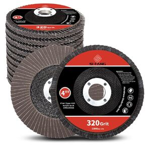 120 Grit Flap Discs 4" x 5/8 Inch Aluminum Oxide 10 Pack Angle Grinder Attachment Sanding Disc Blending Grinding Finishing