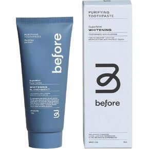 All Natural Whitening Toothpaste, SuperMint, Clean Natural Ingredients, Balanced Foaming, Low Abrasion, Long Lasting Freshness, Plant Based Recyclable Tube, 3.5 oz in Saudi Arabia