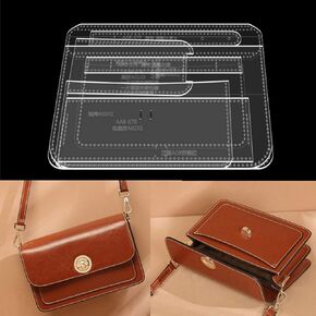 AAB-578 Shoulder Bag Acrylic Template Leather Pattern Acrylic Leather Pattern Leather Templates