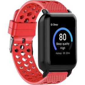 Compatible with 3Plus Vibe Plus Bands, Silicone Replacement Wristbands Sport Strap with Metal Buckle Compatible with 3Plus Vibe Plus/Vibe+ Smartwatch
