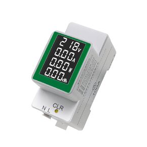 HiLetgo AC Digital Multimeter 50-300V 100A PZEM-008 LCD Display Digital Current Voltage Active Power Energy Multimeter Ammeter Voltmeter AC Din Rail Meter