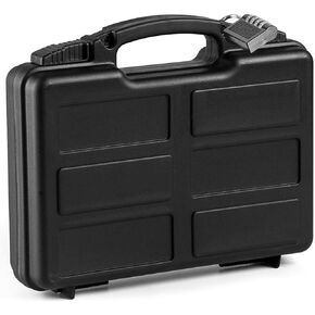 Hard Lockable Gun Cases for Pistols with Combination Lock | Handgun Case Lockable Box Travel Case Gun Lock Box | Pistol Case Hard Shell Waterproof Gun Lock for Pistols | Revolver Case
