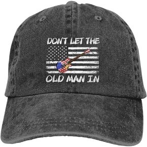 Funny Hats for Men Don't Let The Old Man in Running Caps for Womens Golf Cap Breathable Old Man Cool Hat