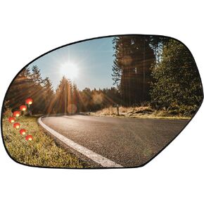 TIKSCIENCE Left Driver Side Heated Mirror Glass with LED Signal Fit for Chevy Silverado Suburban Tahoe Avalanche GMC Sierra Yukon Cadillac Escalade 2007-2014 Replace GM1324138