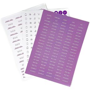 CanPlan Cancer Planner Sticker Sheets (3 Sheets) - Cancer Stickers, Health Planner Stickers, Cancer Awareness, Best Cancer Gifts for Women