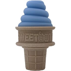SweeTooth Ice Cream Cone Shaped Baby Teether - Adorable Orange