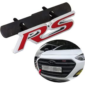 Grille Rs with Decal Rs Emblem Badge 3D Logo Allloy for Camaro Gm Series Red