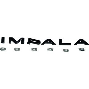 1Pc 1964 64 Impala Quarter Panel Emblems 3D Badge Letters Nameplate Replacement for Impala (Chrome)