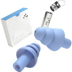 Acoustic Earplugs - for Music Festivals, Clubs and Concerts - Ceramic Filter for Superior Sound Quality (SNR 23 dB) - High Fidelity Hearing Protection - Reusable Over 365 x