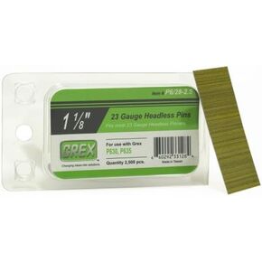 GREX P6/28-2.5 23 Gauge 1-1/8-Inch Length Headless Pins (2,500 per box)